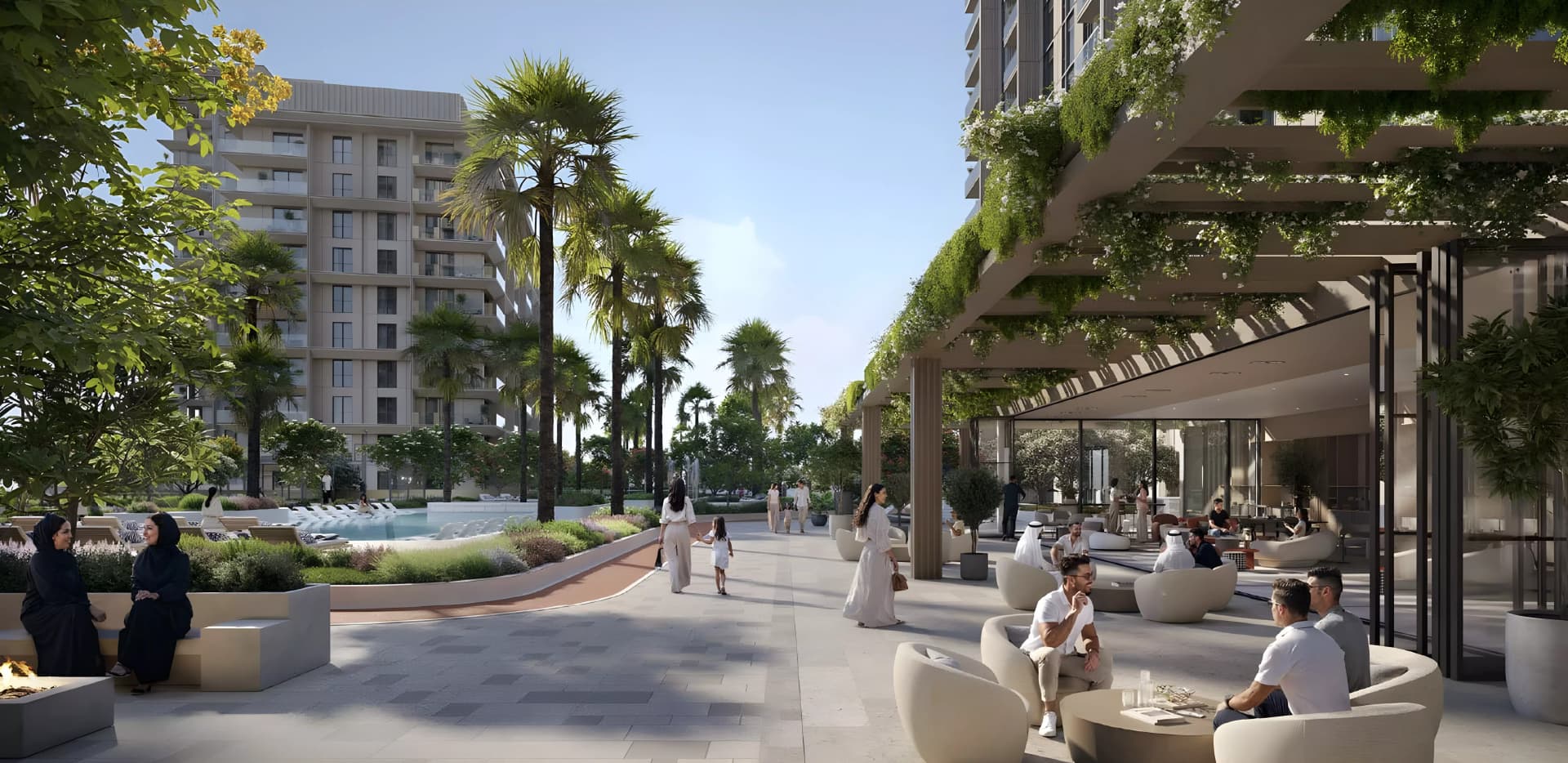 Tara Park luxury development in Tamouh, Al Reem Island: Rendering 2