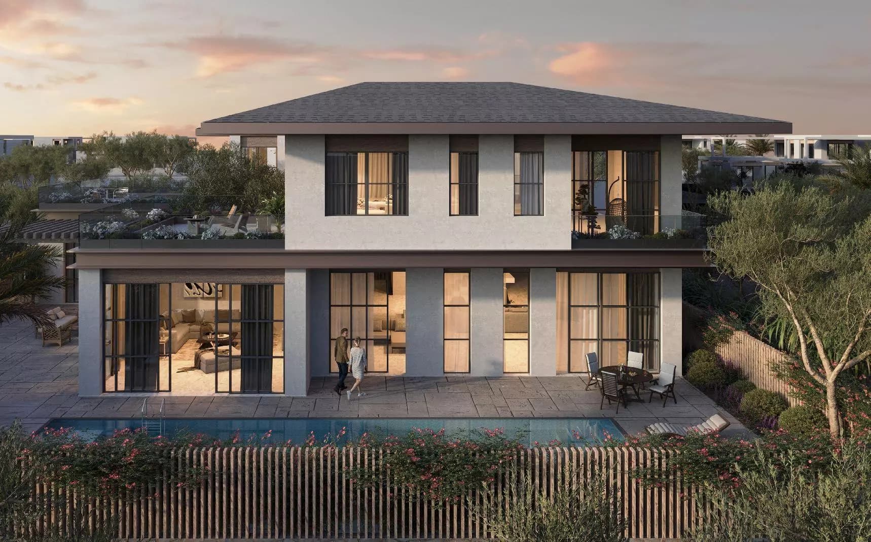 Al Naseem Villas luxury development in Al Naseem, Al Hudayriat Island: Rendering 5