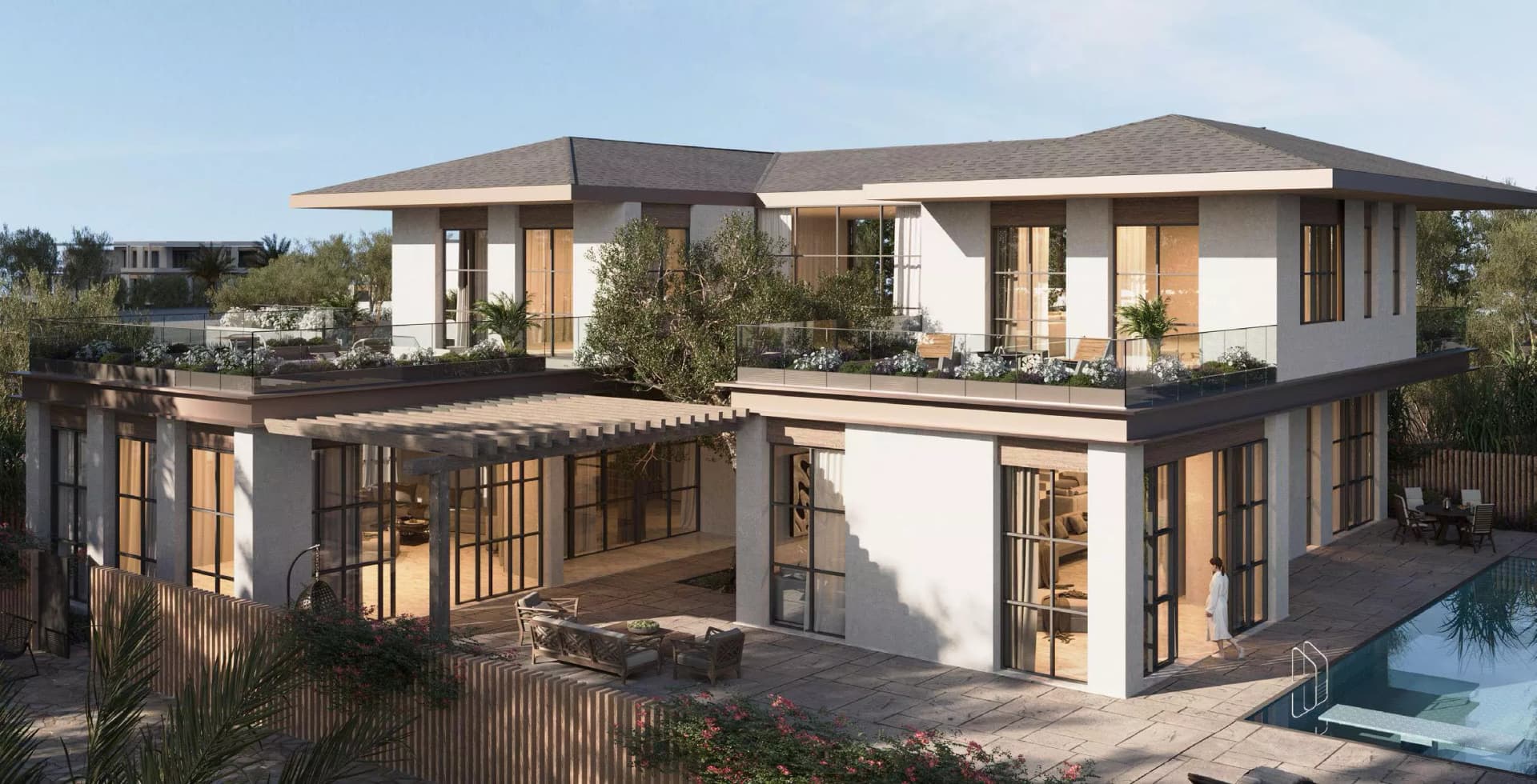 Al Naseem Villas luxury development in Al Naseem, Al Hudayriat Island: Rendering 1