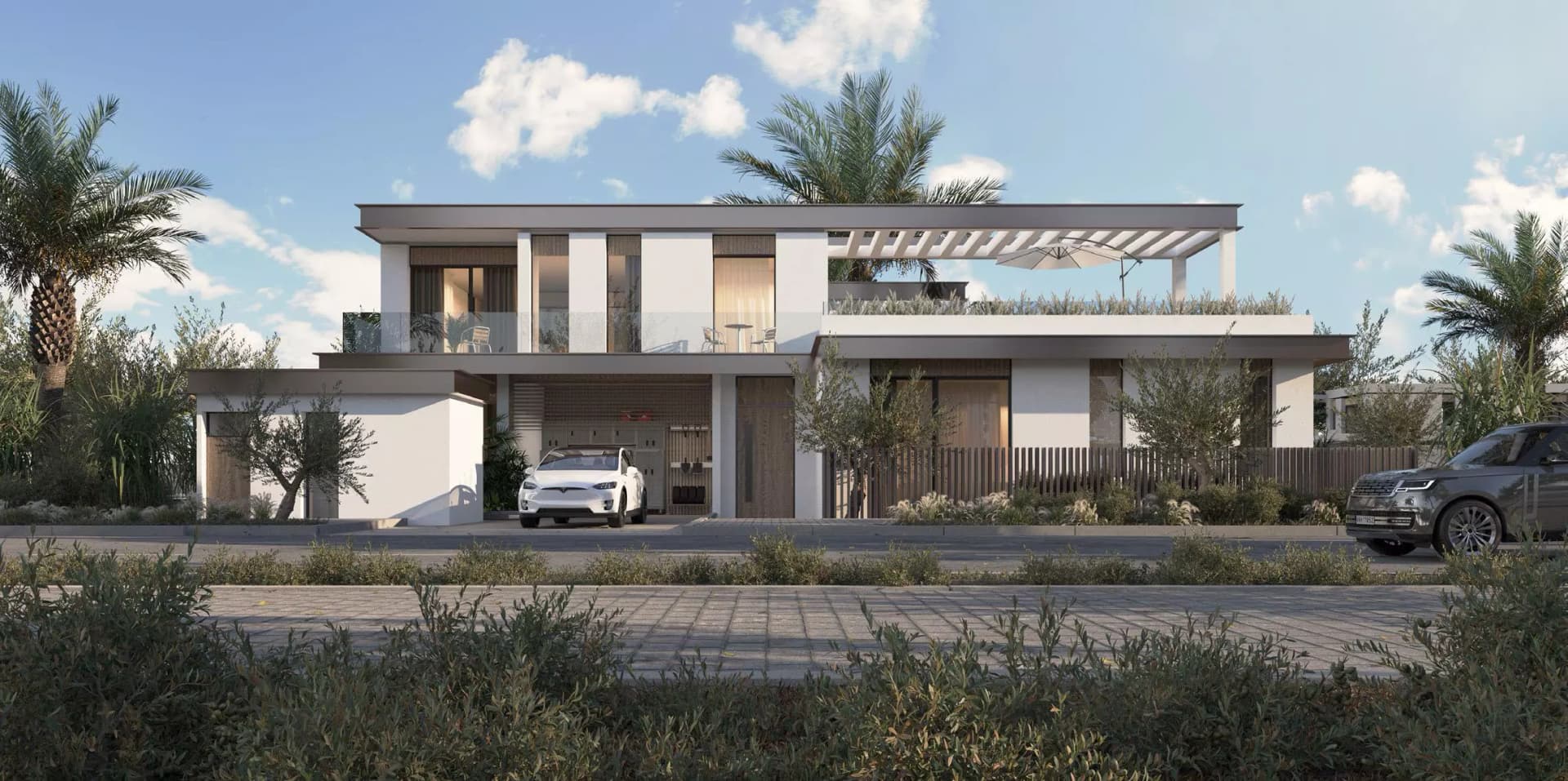 Al Naseem Villas luxury development in Al Naseem, Al Hudayriat Island: Rendering 2