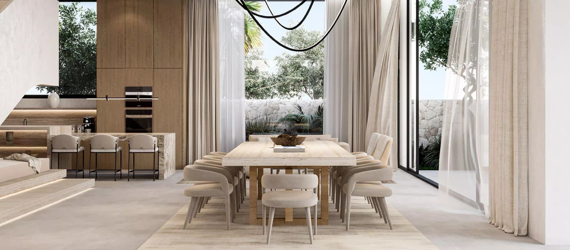 Al Naseem Villas luxury development in Al Naseem, Al Hudayriat Island: Rendering 4
