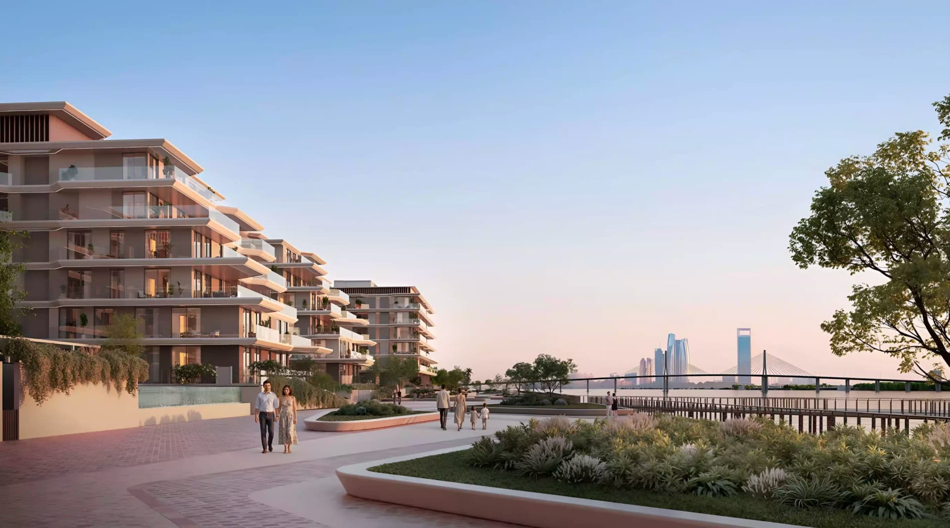Bashayer Residences luxury development in Bashayer Residences 1, Al Hudayriat Island: Rendering 2